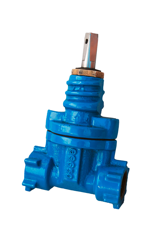 Vanne à opercule caoutchouc filetée