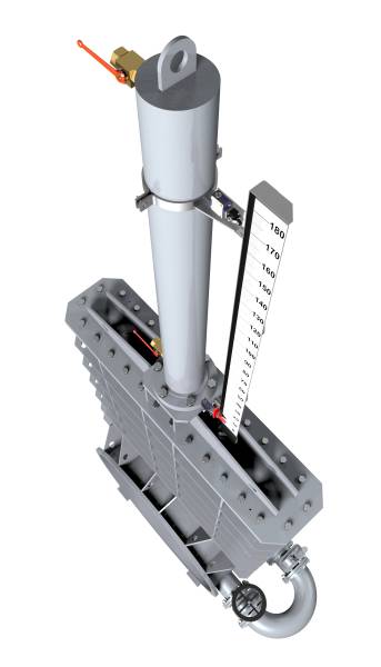 Vanne à guillotine à chapeau boulonné haute pression inox CMO série D