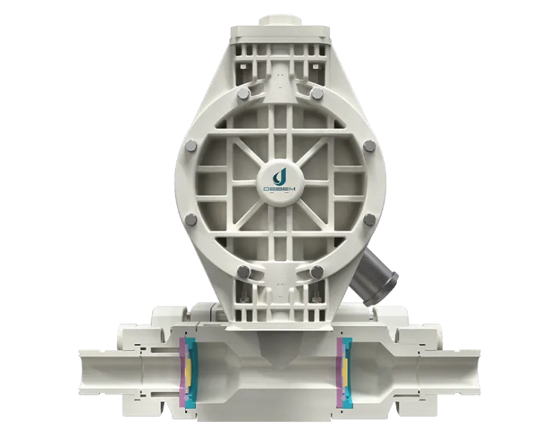 POMPE PNEUMATIQUE A MEMBRANE DEBEM PASSAGE INTEGRAL Série FULLFLOW®