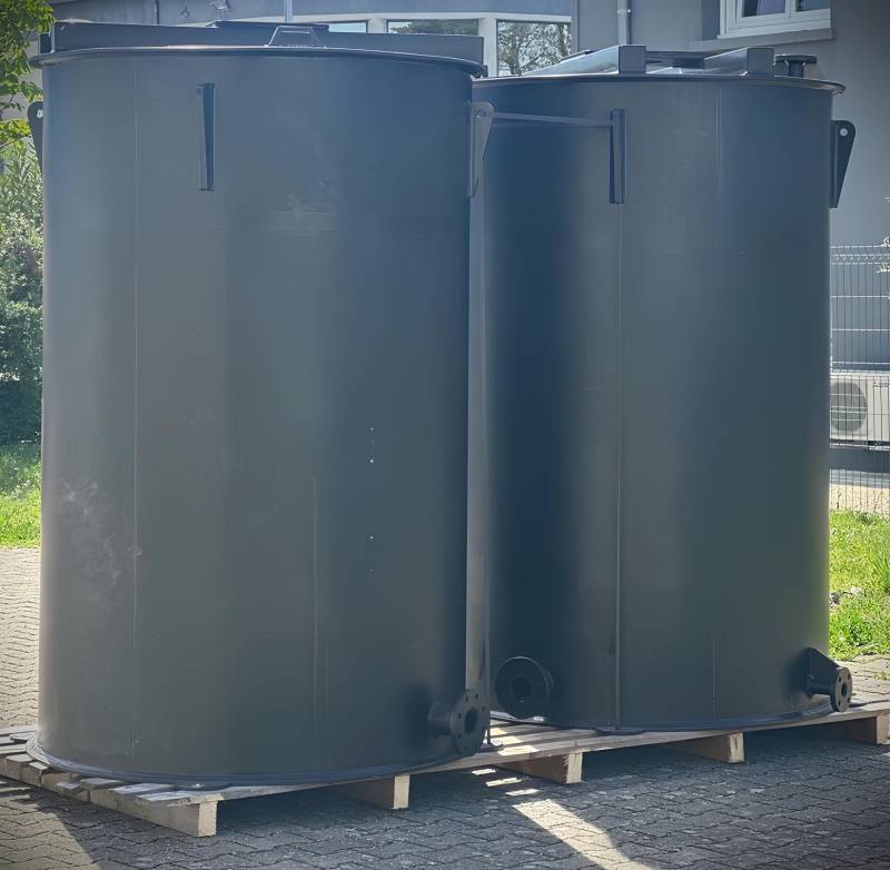 Fabrication sur mesure des deux cuves de préparation en PEHD