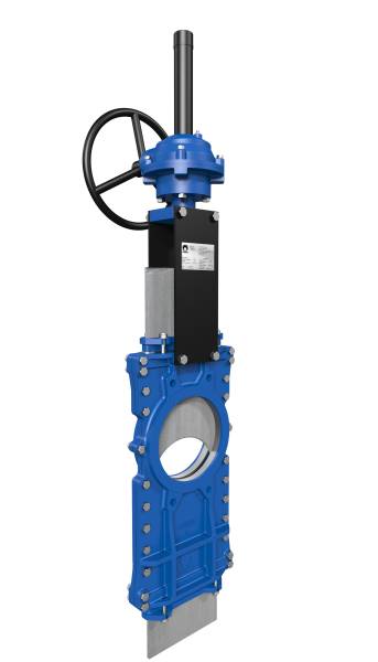 Vanne à guillotine à pelle traversante fonte CMO série L