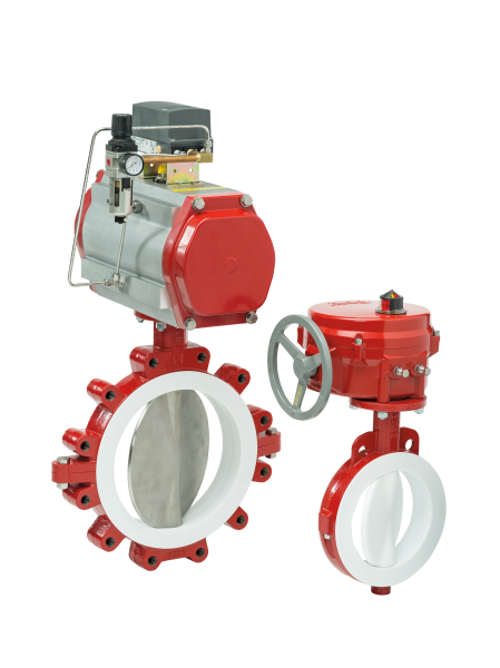 Vanne à papillon PTFE BRAY S22 S23