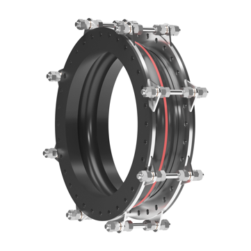 Compensateur de dilatation élastomère avec tirants