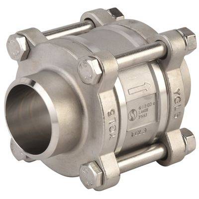 Clapet anti-retour inox 3 pièces à souder